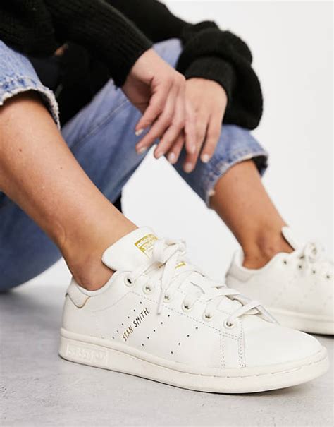 adidas originals stan smith sneaker in gebrochenem weiß mit gummisohle|stan smith original price.